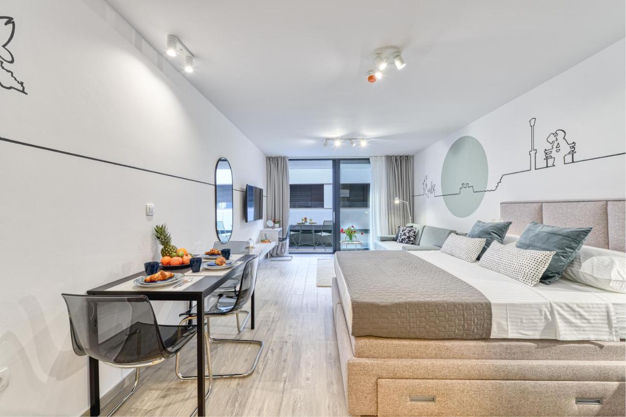 Hica Apartments La Linea Studio Apt With Balcony Дубровник Екстер'єр фото