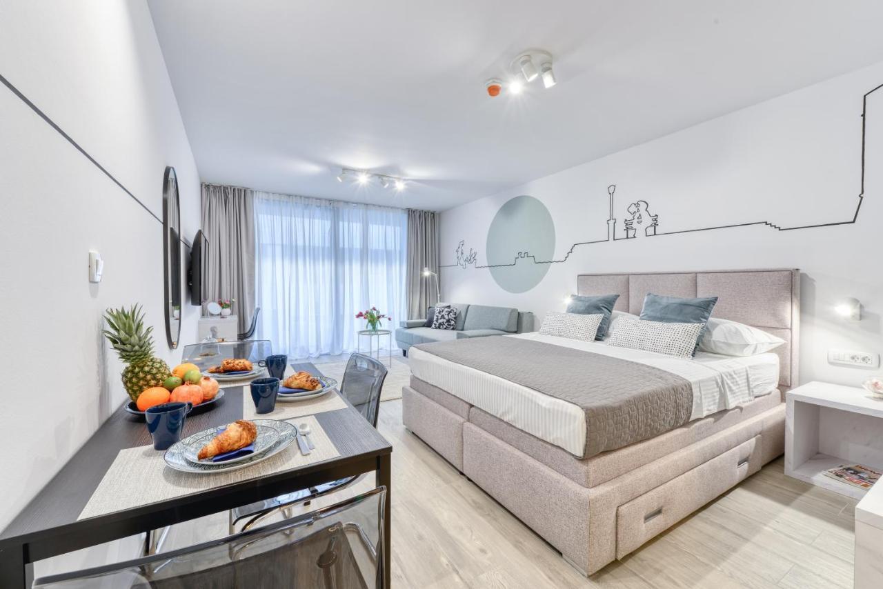 Hica Apartments La Linea Studio Apt With Balcony Дубровник Екстер'єр фото